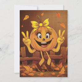 Gelukkig pompoen. feestdagenkaart