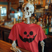 Gelukkig pompoen gezicht kostuum t-shirt