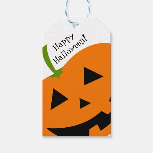Gelukkig Pompoen Halloween Cadeaubijsluiter Cadeaulabel (Voorkant)