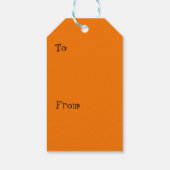 Gelukkig Pompoen Halloween Cadeaubijsluiter Cadeaulabel (Achterkant)