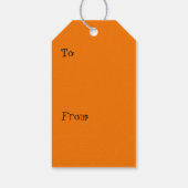 Gelukkig Pompoen Halloween Cadeaubijsluiter Cadeaulabel (Achterkant)
