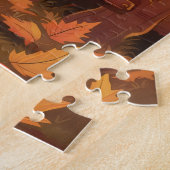 Gelukkig pompoen. legpuzzel (Zijkant)