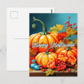Gelukkig pompoenseizoen briefkaart (Voorkant / Achterkant)