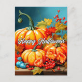 Gelukkig pompoenseizoen briefkaart (Voorkant)