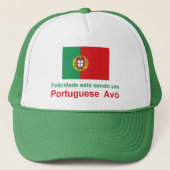 Gelukkig Portugees Avo (grootvader) Trucker Pet (Voorkant)