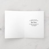 Gelukkig positief citaat van Cute Bee Folie Wenskaart (Binnenlaag)