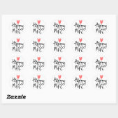 Gelukkig Post Zakelijk Sticker - Lief Handgeschrev (Vel)