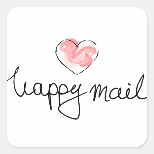Gelukkig Post Zakelijk Sticker - Lief Hart (Voorkant)