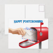 Gelukkig Postcrossing Briefkaart (Voorkant / Achterkant)