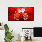 Gelukkig Poster met huwelijkspaar (Thuiskantoor)