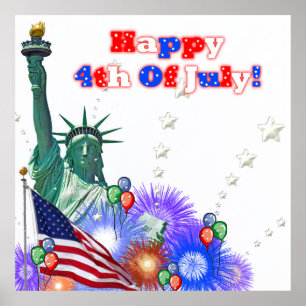 Gelukkig Poster van 4 juli