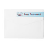 Gelukkig postkruis! - Airmail. (Achterkant)