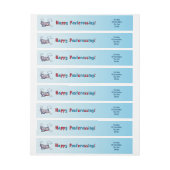 Gelukkig postkruis! - Airmail. (Vel)