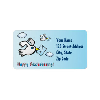 Gelukkig postkruis! - Stuurpost. Etiket