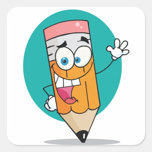 Gelukkig Potlood Stickers (Voorkant)
