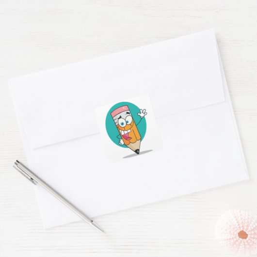 Gelukkig Potlood Stickers (Envelop)