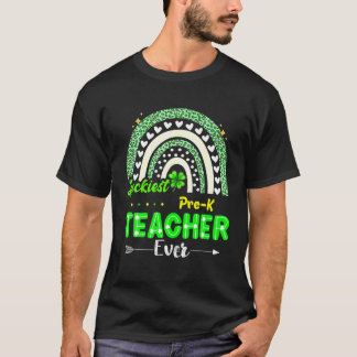 Gelukkig prek preschool leraar in Oost-Patricks D T-shirt