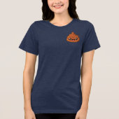 Gelukkig "Pudding" met Boost-achterkantafdruk - Ha Tri-Blend Shirt (Voorkant)