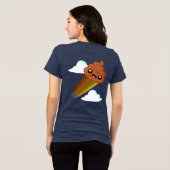 Gelukkig "Pudding" met Boost-achterkantafdruk - Ha Tri-Blend Shirt (Achterkant volledig)