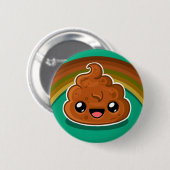 Gelukkig Pudding - Regenboog Stijl Ronde Button 5,7 Cm (Voorkant /achterkant)