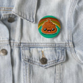 Gelukkig Pudding - Regenboog Stijl Ronde Button 5,7 Cm (In situ)