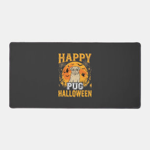 Gelukkig Pug Halloween Griezige Hond Ontwerp_1 Bureaumat