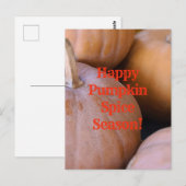 Gelukkig Pumpkin Spice Season! Briefkaart (Voorkant / Achterkant)