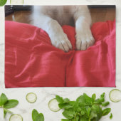 Gelukkig Pup! Keukenhanddoeken (Gevouwen)