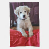 Gelukkig Pup! Keukenhanddoeken (Verticaal)