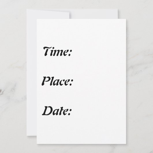 Gelukkig Purim Kaart (Achterkant)