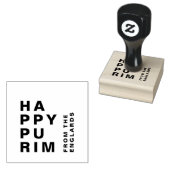 Gelukkig Purim Modern Minimalist Mishloach Manot Rubberstempel (Gestempeld)