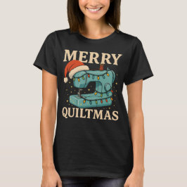 Gelukkig Quiltmas Naaimachine 5 T-shirt
