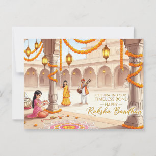 Gelukkig Rakhi, Raksha Bandhan Briefkaart