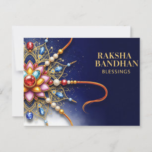 Gelukkig Rakhi, Raksha Bandhan Briefkaart