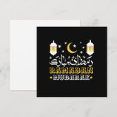 GELUKKIG RAMADAN MUBARAK KAREEM 2024 FEESTDAGENKAART (Voorkant / Achterkant)