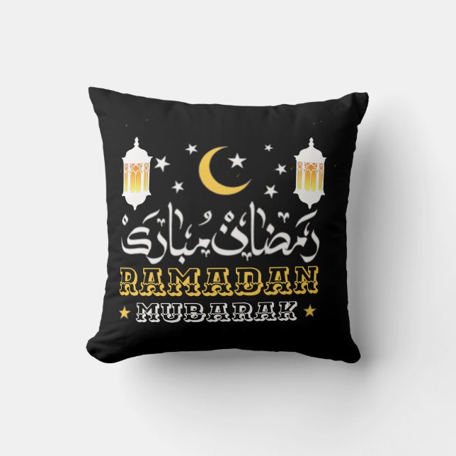 GELUKKIG RAMADAN MUBARAK KAREEM 2024 KUSSEN (Voorkant)