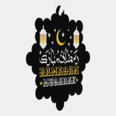 GELUKKIG RAMADAN MUBARAK KAREEM 2024 ORNAMENT KAART (Rechts)