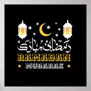 GELUKKIG RAMADAN MUBARAK KAREEM 2024 POSTER
