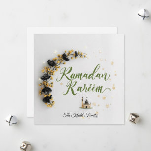 Gelukkig Ramadan Mubarak Ramadan Kareem Moderne Mo Feestdagenkaart