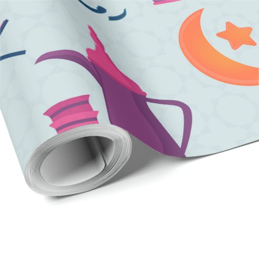 Gelukkig Ramadan-patroon Cadeaupapier (Rol Hoek)
