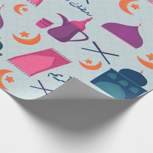 Gelukkig Ramadan-patroon Cadeaupapier (Hoek)