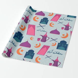 Gelukkig Ramadan-patroon Cadeaupapier