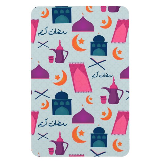 Gelukkig Ramadan-patroon Magneet (Verticaal)