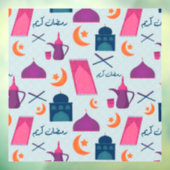 Gelukkig Ramadan-patroon Raamsticker (Vel 3)