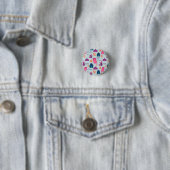 Gelukkig Ramadan-patroon Ronde Button 3,2 Cm (In situ)