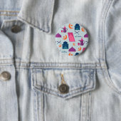 Gelukkig Ramadan-patroon Ronde Button 5,7 Cm (In situ)