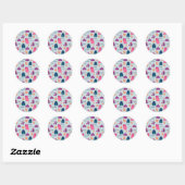 Gelukkig Ramadan-patroon Ronde Sticker (Vel)