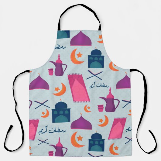 Gelukkig Ramadan-patroon Schort (Voorkant)
