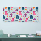 Gelukkig Ramadan-patroon Spandoek (Beurs)
