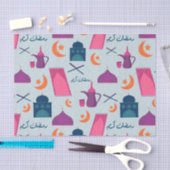 Gelukkig Ramadan-patroon Tissuepapier (Craft)
